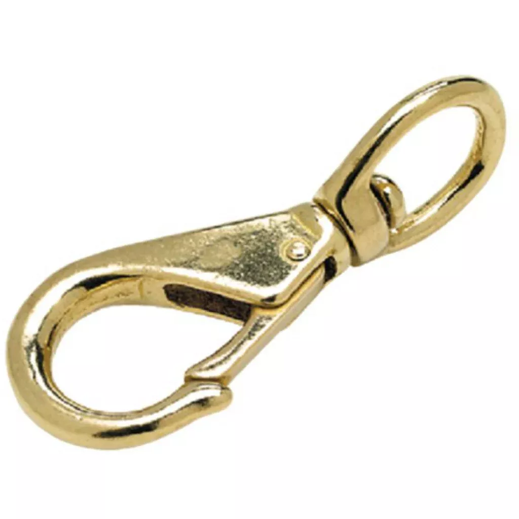 #1 Brass Swivel Eye Snap 5/8" Dia. Eye