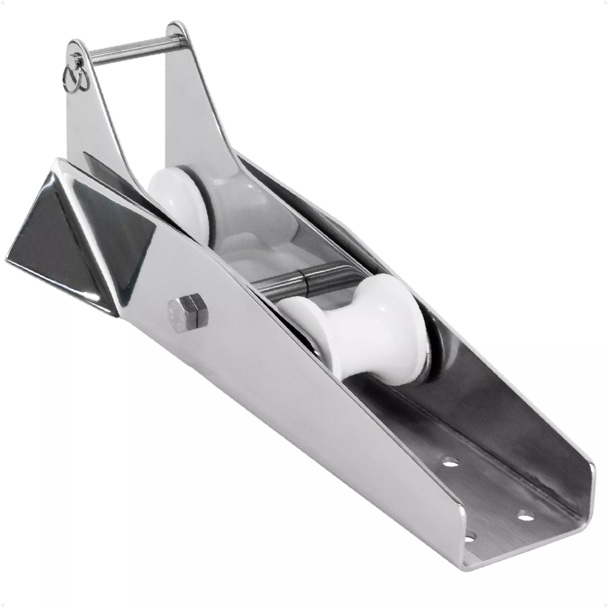 13-1/4" Hinged Self-Launching Anchor Bow Roller, AISI316 Stainless Steel