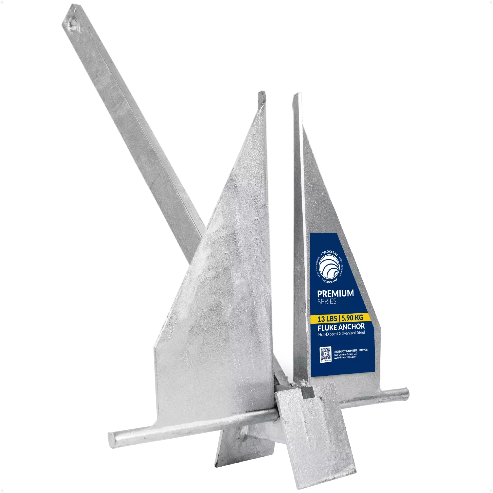 13 lb Fluke Anchor - Hot-Dipped Galvanized Steel