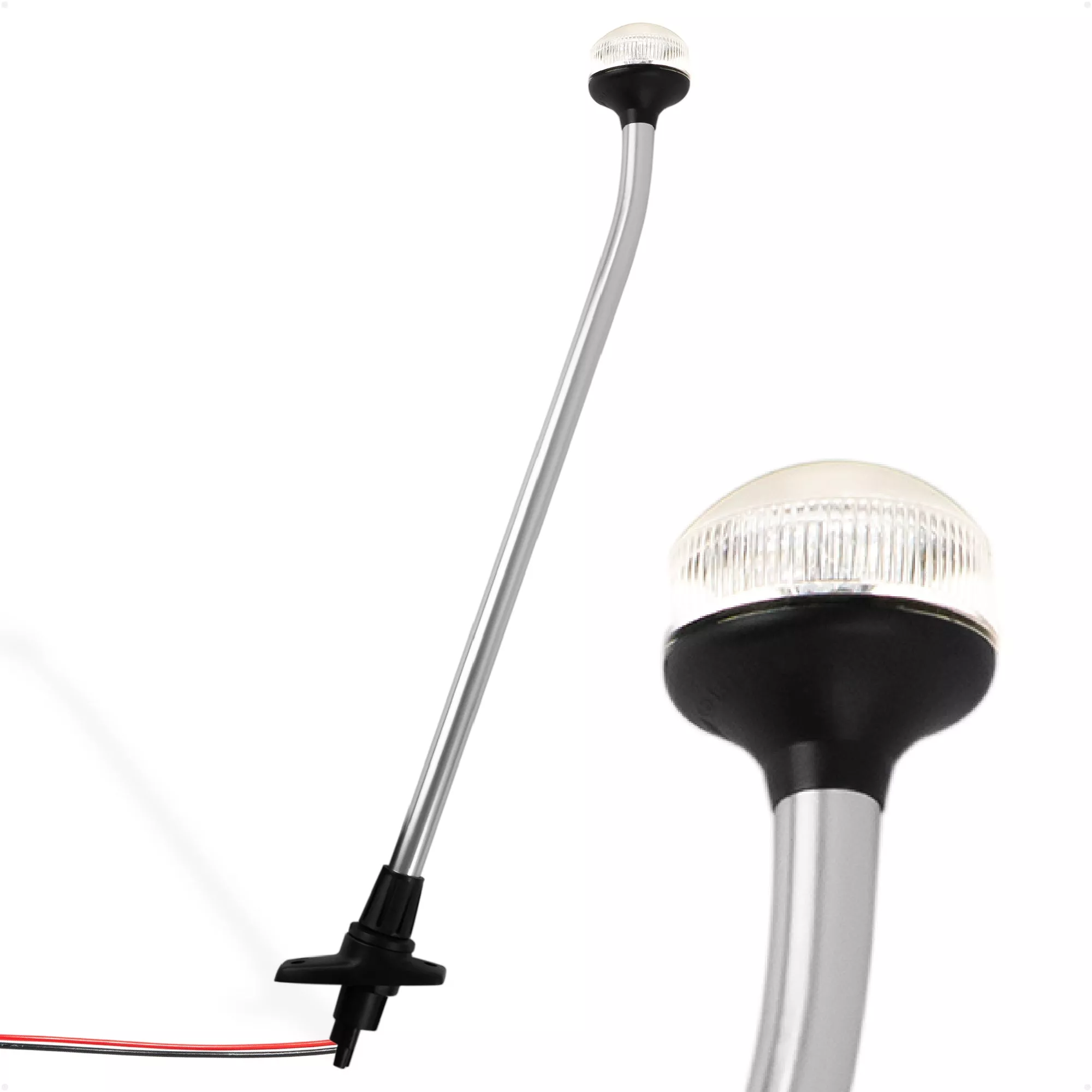 24" LED Anchor Navigation Light, Plug-In, 12V - USCG 2NM Certified