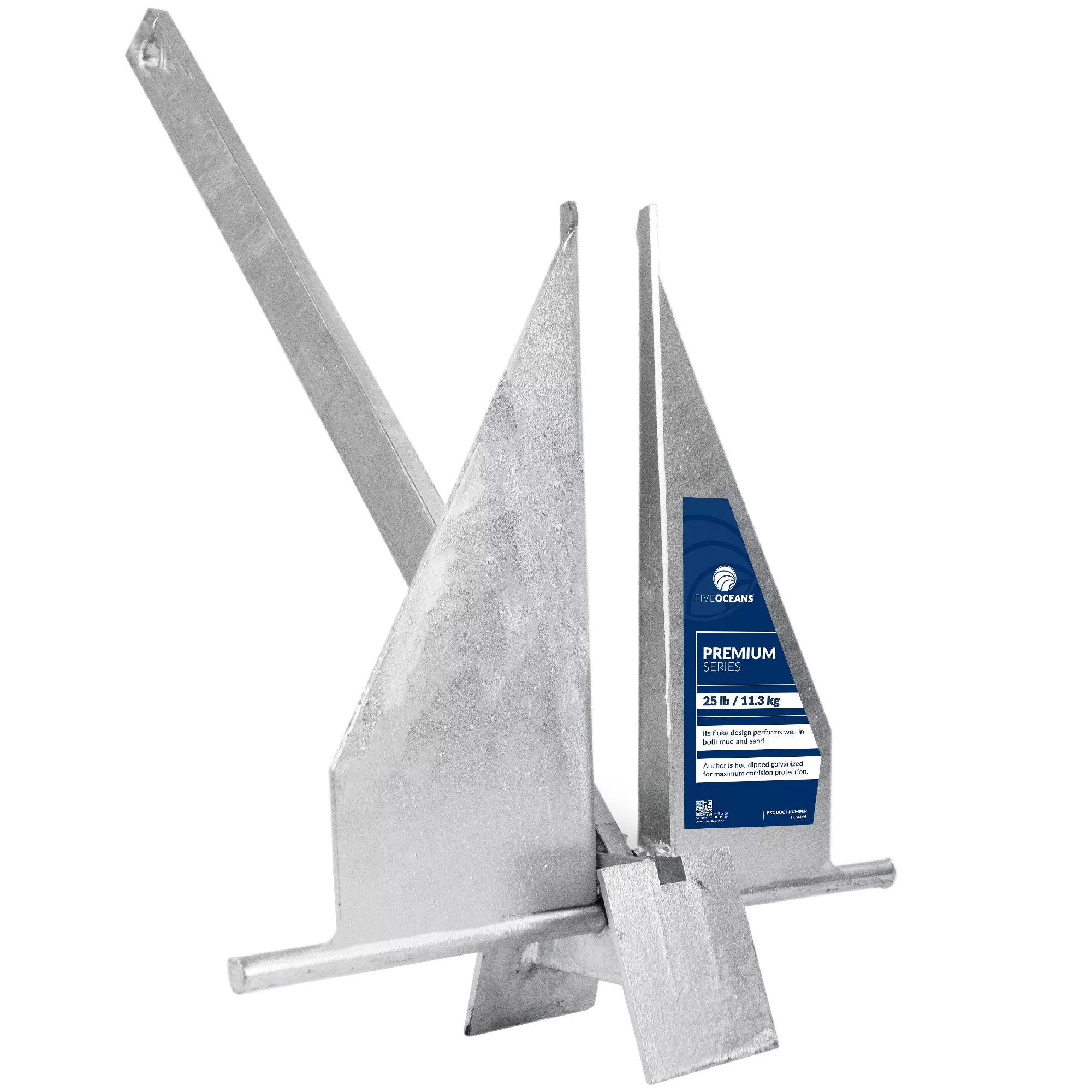 25 lb Fluke Anchor - Hot-Dipped Galvanized Steel
