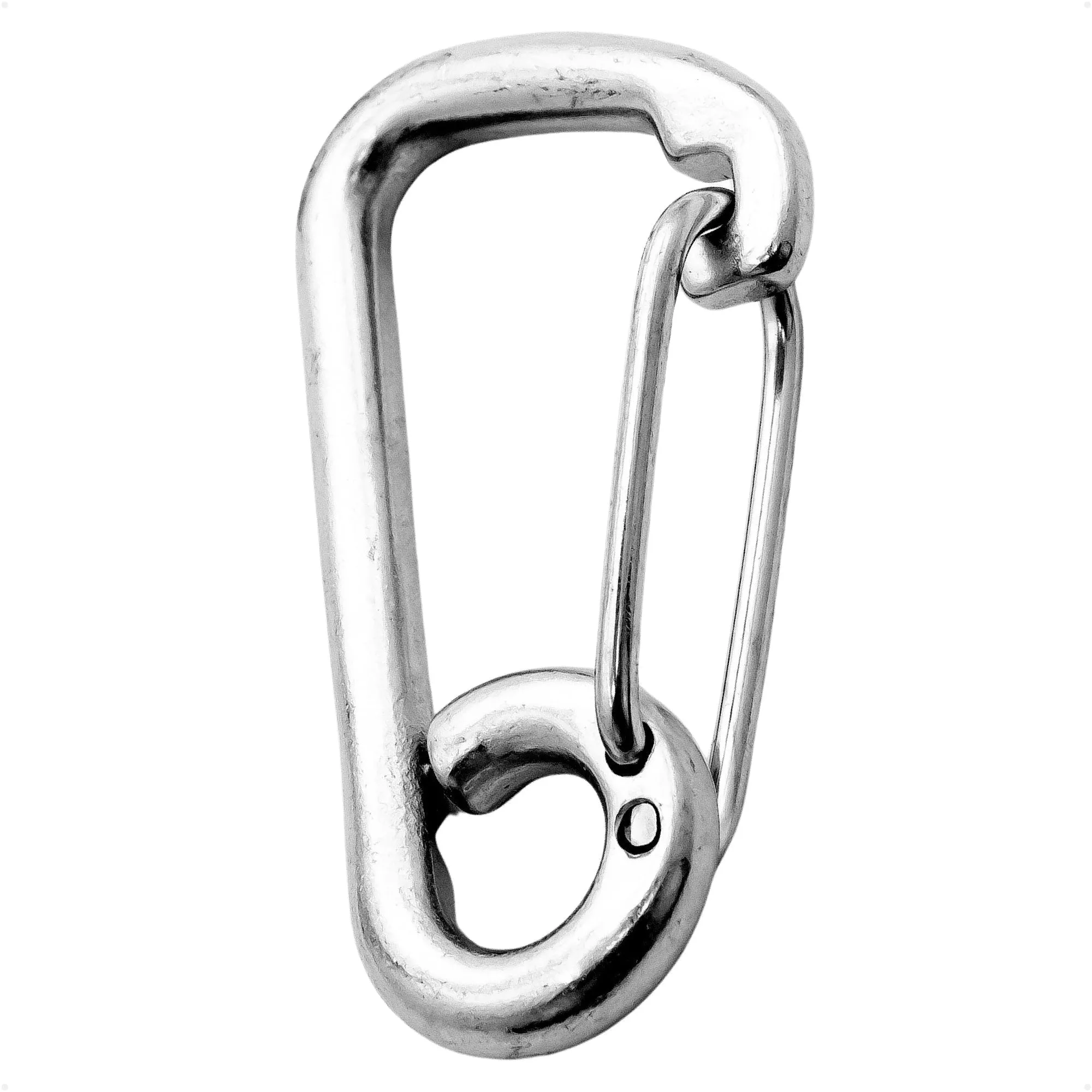 4" Asymmetric Snap Hook Carabiner, AISI316 Stainless Steel