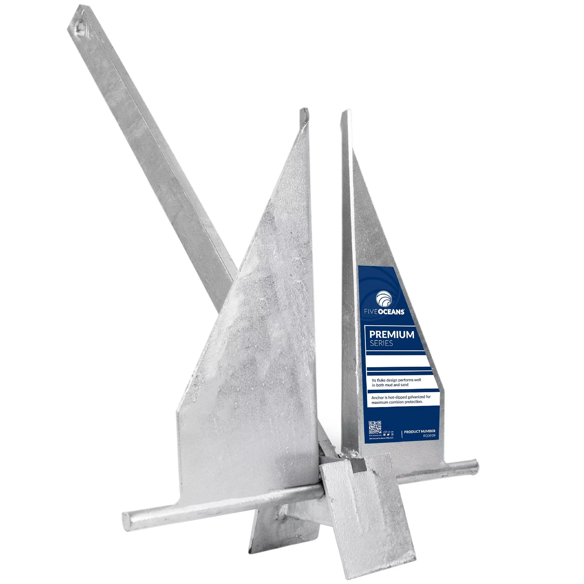 4 lb Fluke Anchor - Hot-Dipped Galvanized Steel