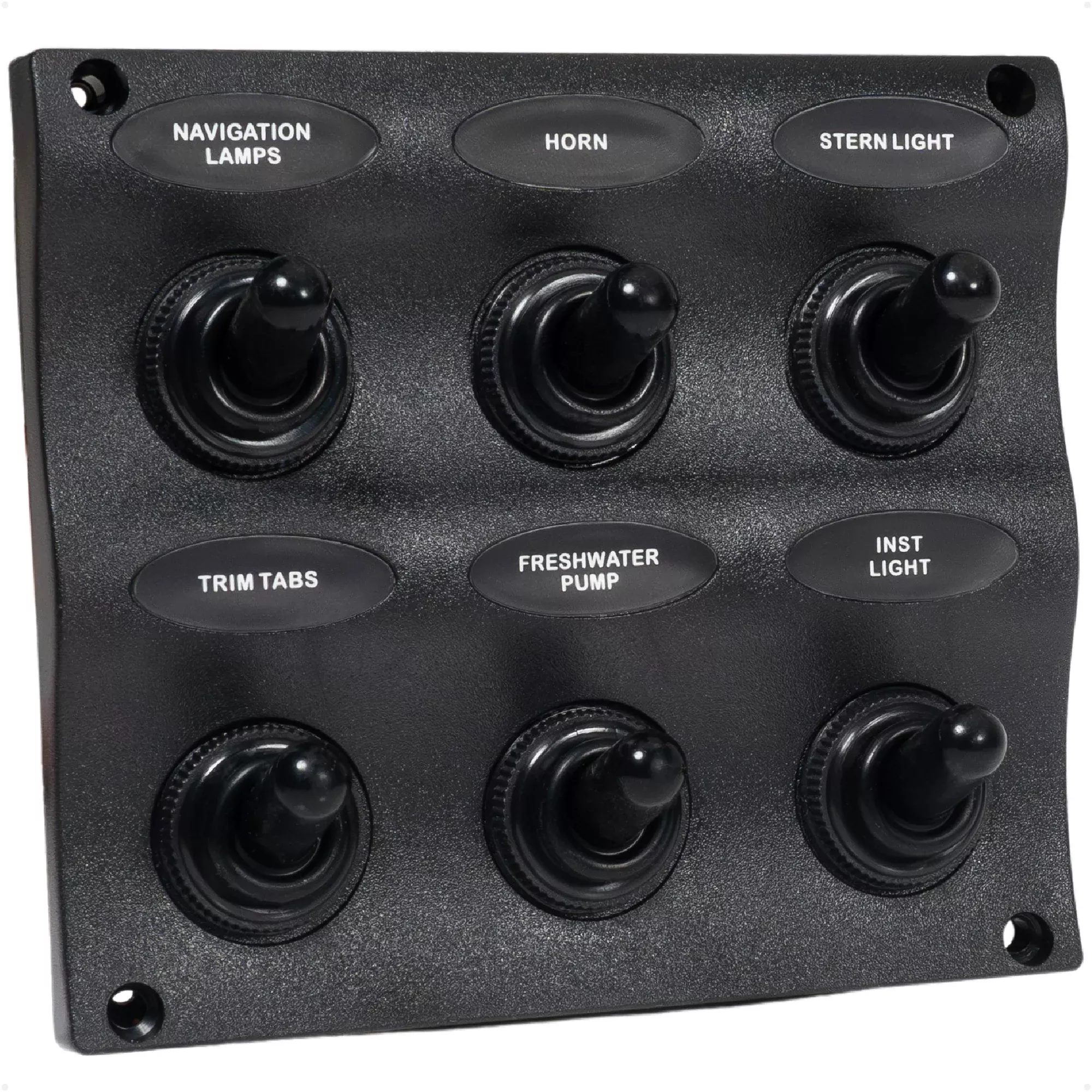 6 Gang Toggle Switch Panel, Waterproof, 12-24V