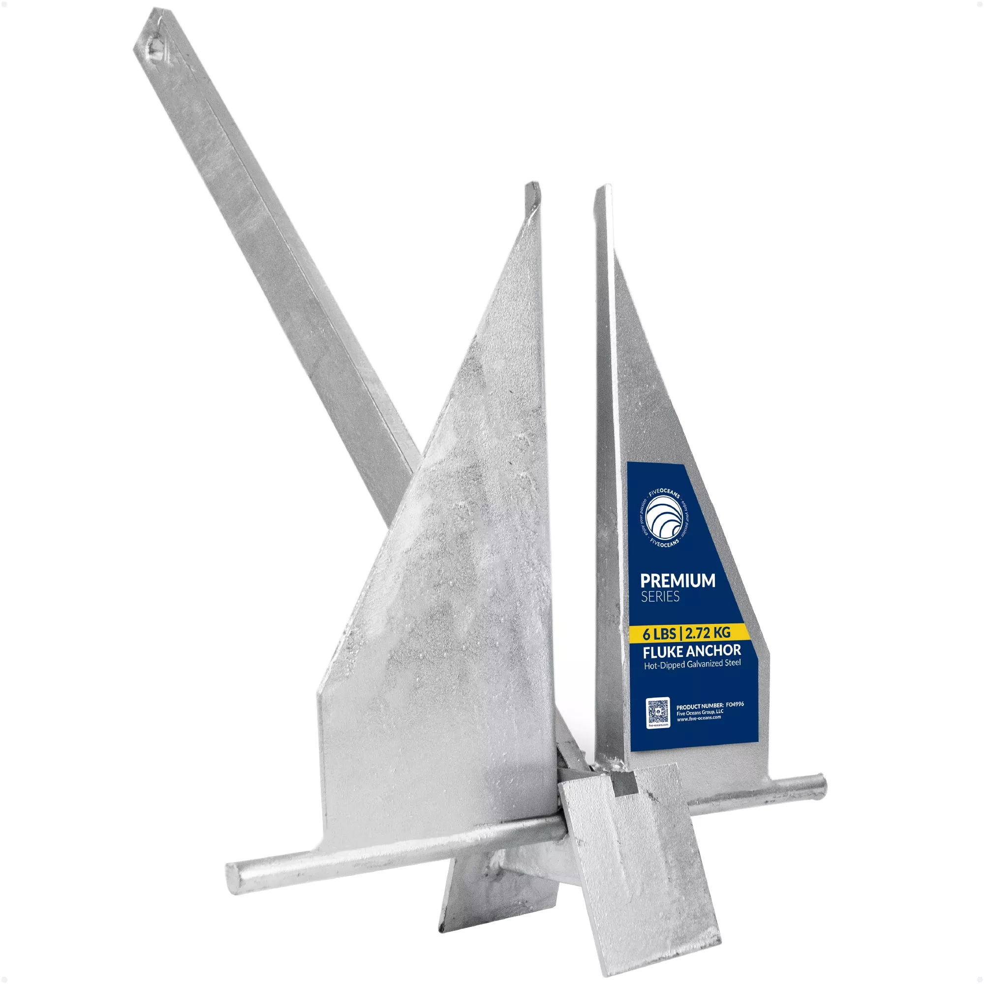 6 lb Fluke Anchor - Hot-Dipped Galvanized Steel