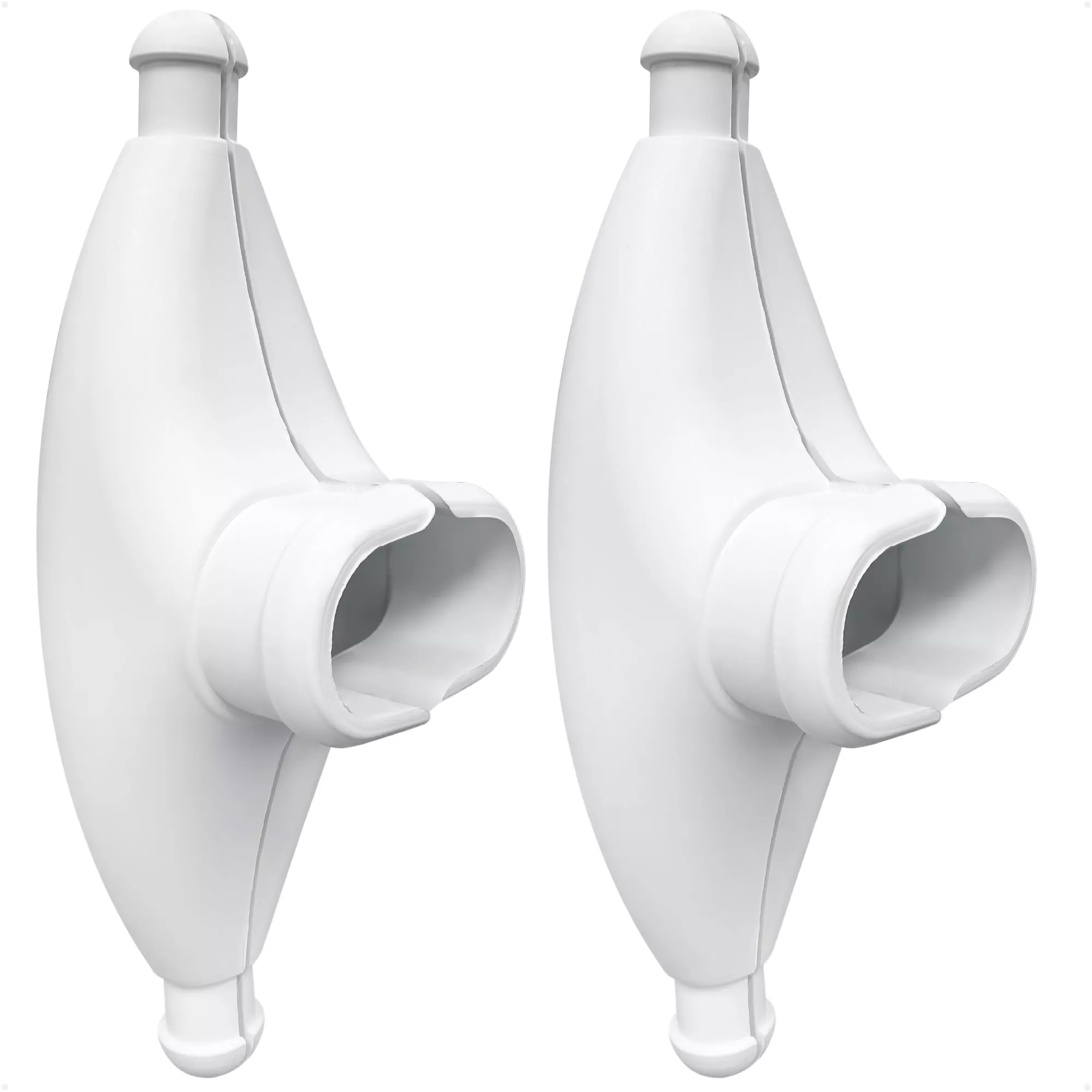 7-1/2" Spreader Boots with 2-1/8" x 1" Oval Opening, UV-Resistant Rubber, 2-Pack