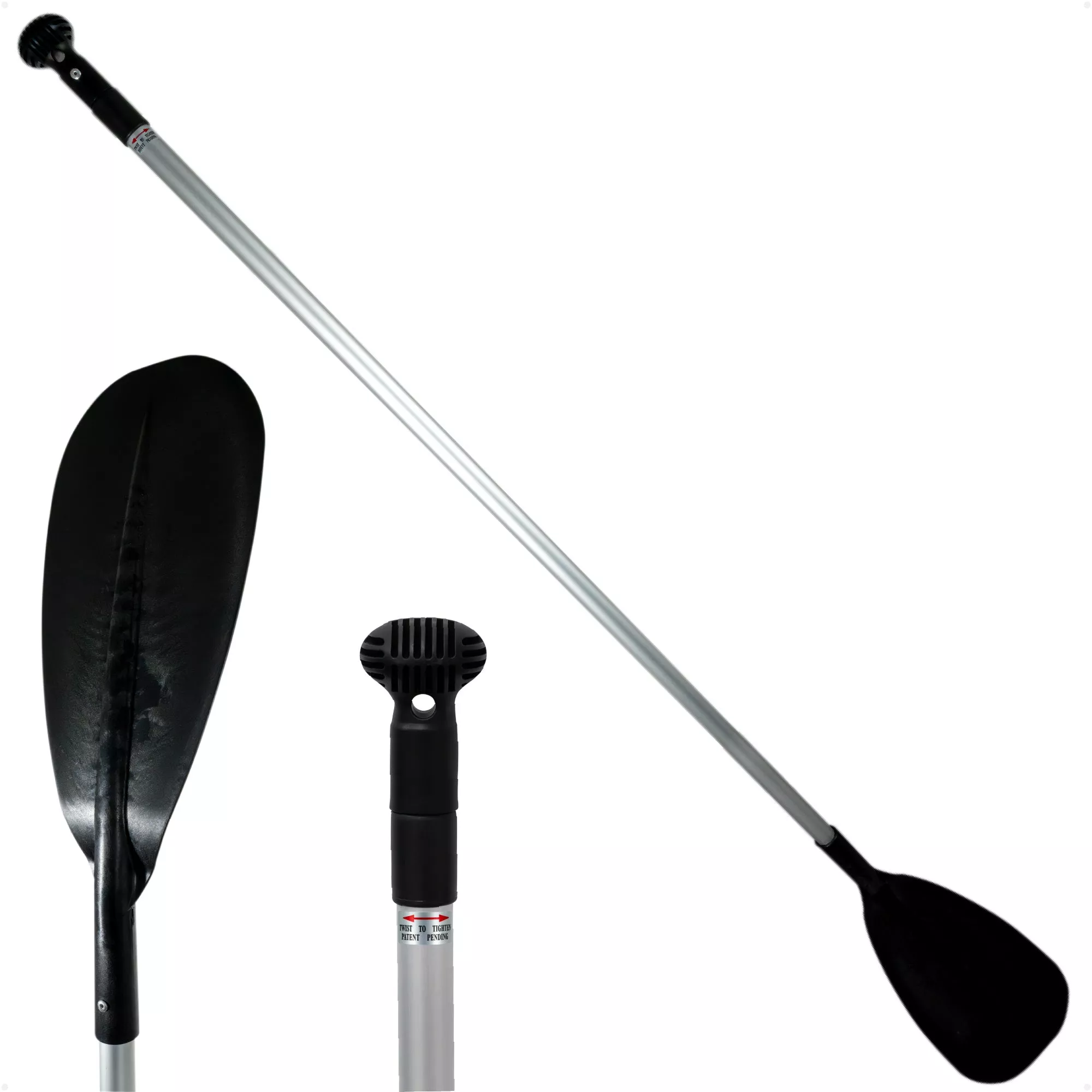 Adjustable SUP Paddle 72" - 92", Black, Aluminum