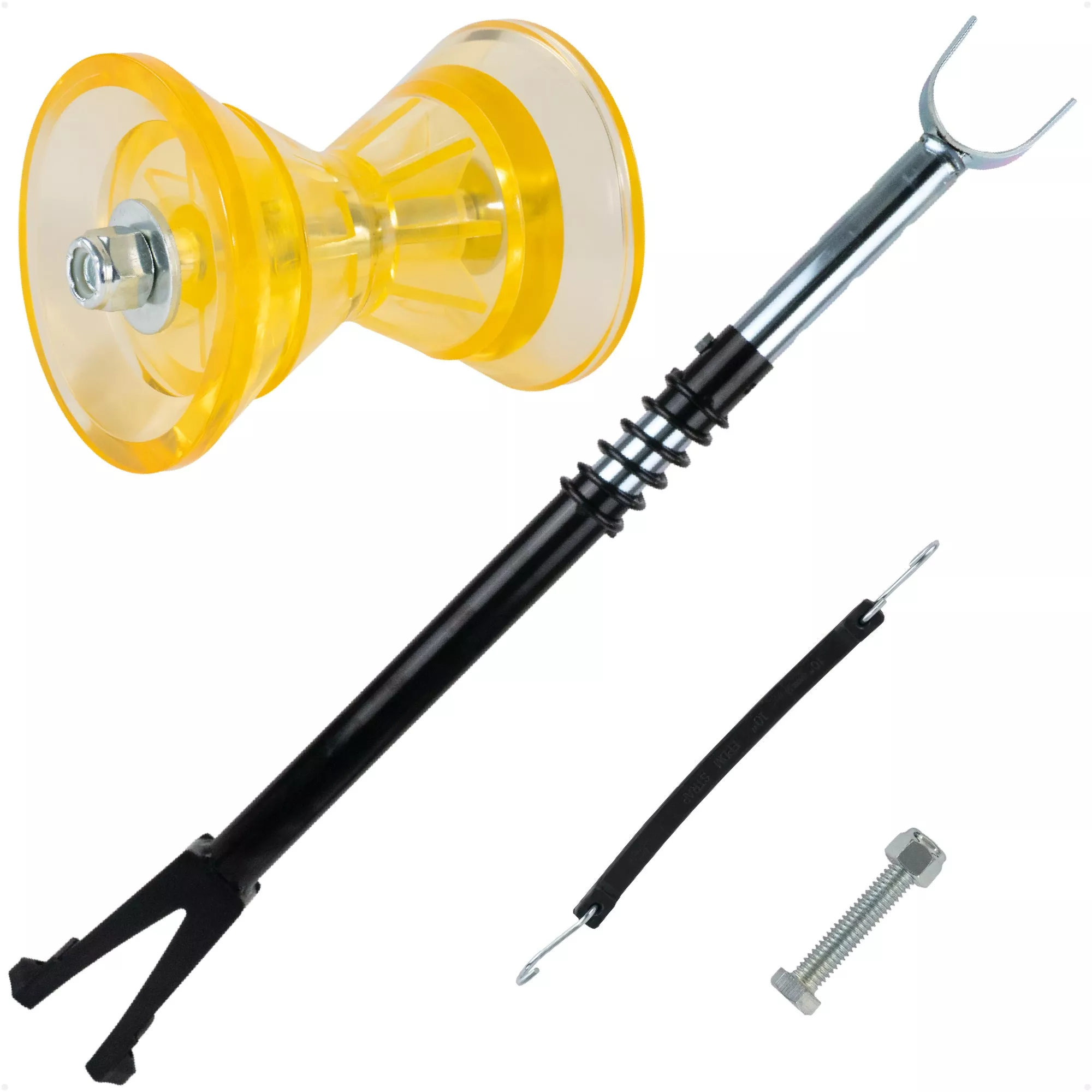 Adjustable Transom Saver & 3" Trailer Bow Roller Kit