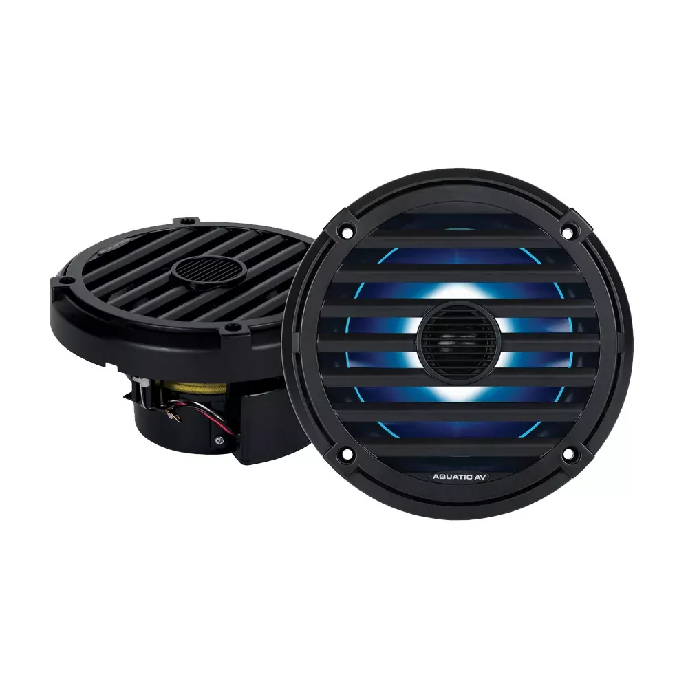 Aquatic AV ELITE 6.5" RGB Speakers - Black - Pair [EL424]