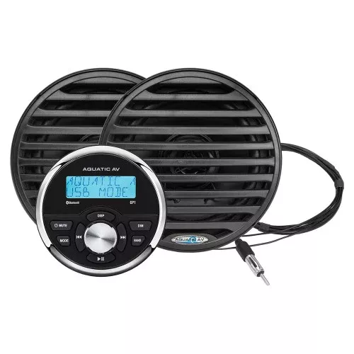 Aquatic AV GP1 Gauge StereoEconomy 6.5" Speakers - Black (Pair) [GP100B]