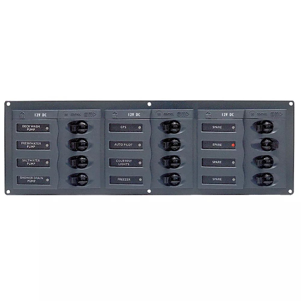 BEP DC Panel - 12-Way - No Meter - Horizontal [902NMH]