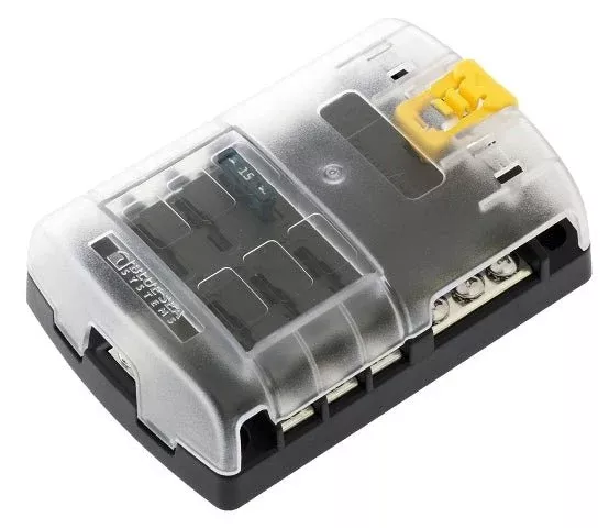 Blue Sea Systems ST Blade Fuse Block w/ Cover - 6 Circuit