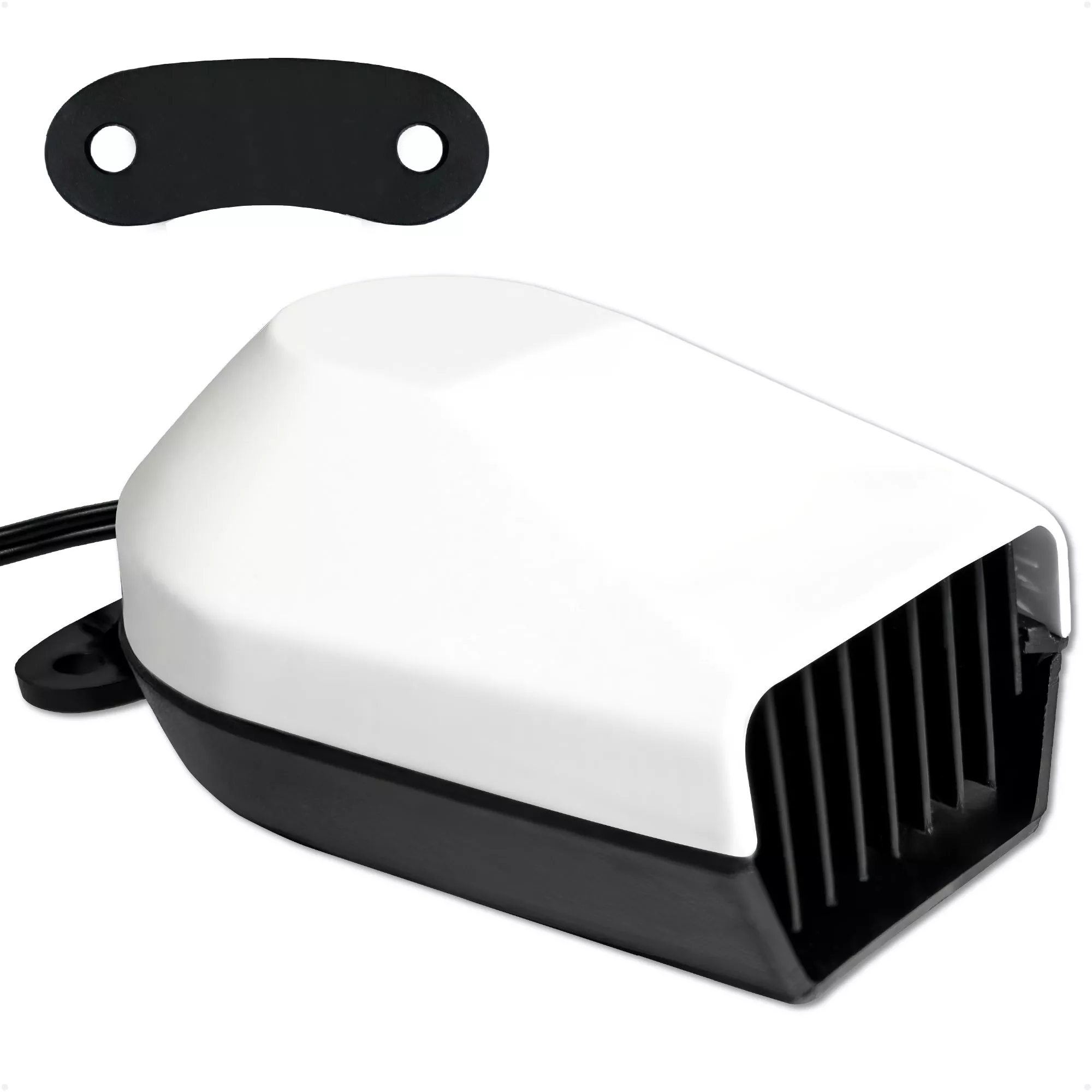 Boat Horn, 120 dB, White ABS Cover, 12V