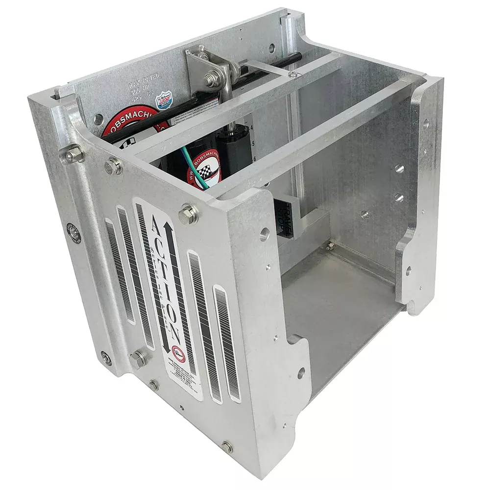 Bob's Machine 10" Setback Action Series Hydraulic Jack Plate - Silver [100-111000-NOPC-NOSPN-NG]