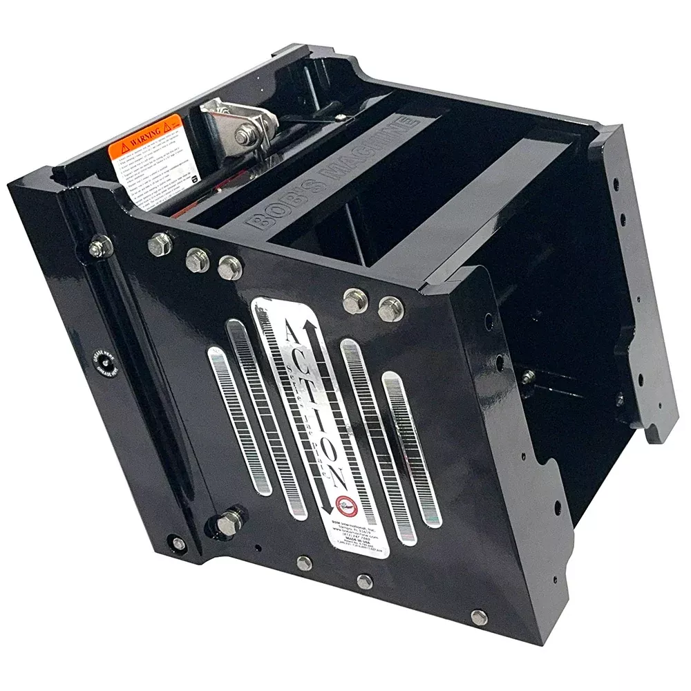 Bob's Machine 14" Setback Action Series Hydraulic Jack Plate - Gloss Black [100-114001P-PCGBLK-NOSPN-NG]