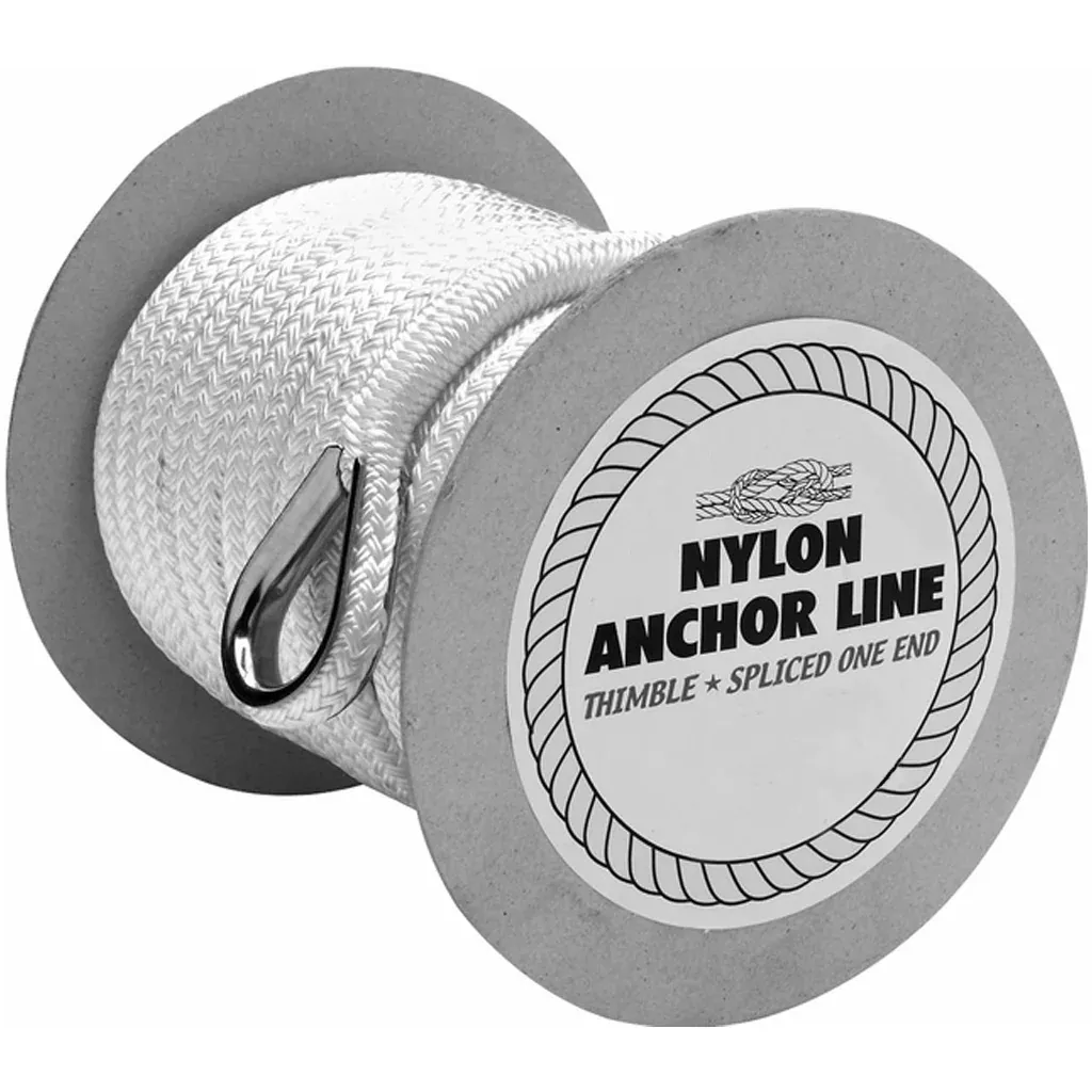 Braided Anchor Line- 1/2" x 250' White *FA*