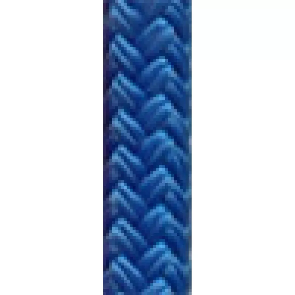Braided Nylon Dock Line with eye-1/2" x 35' Blue