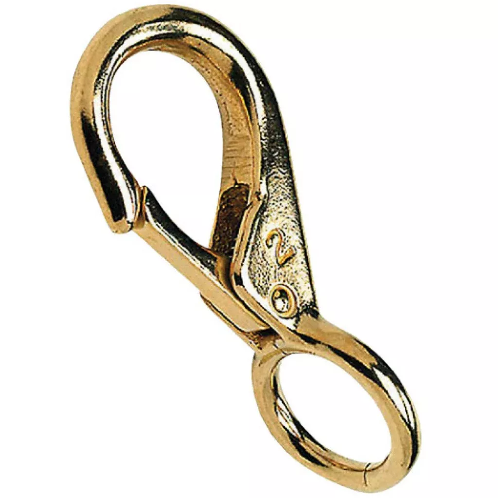 Brass Fixed Eye Snap 3/4" Dia. Eye