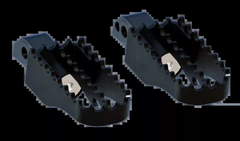 Burly Brand Pegs Passenger MX Black
