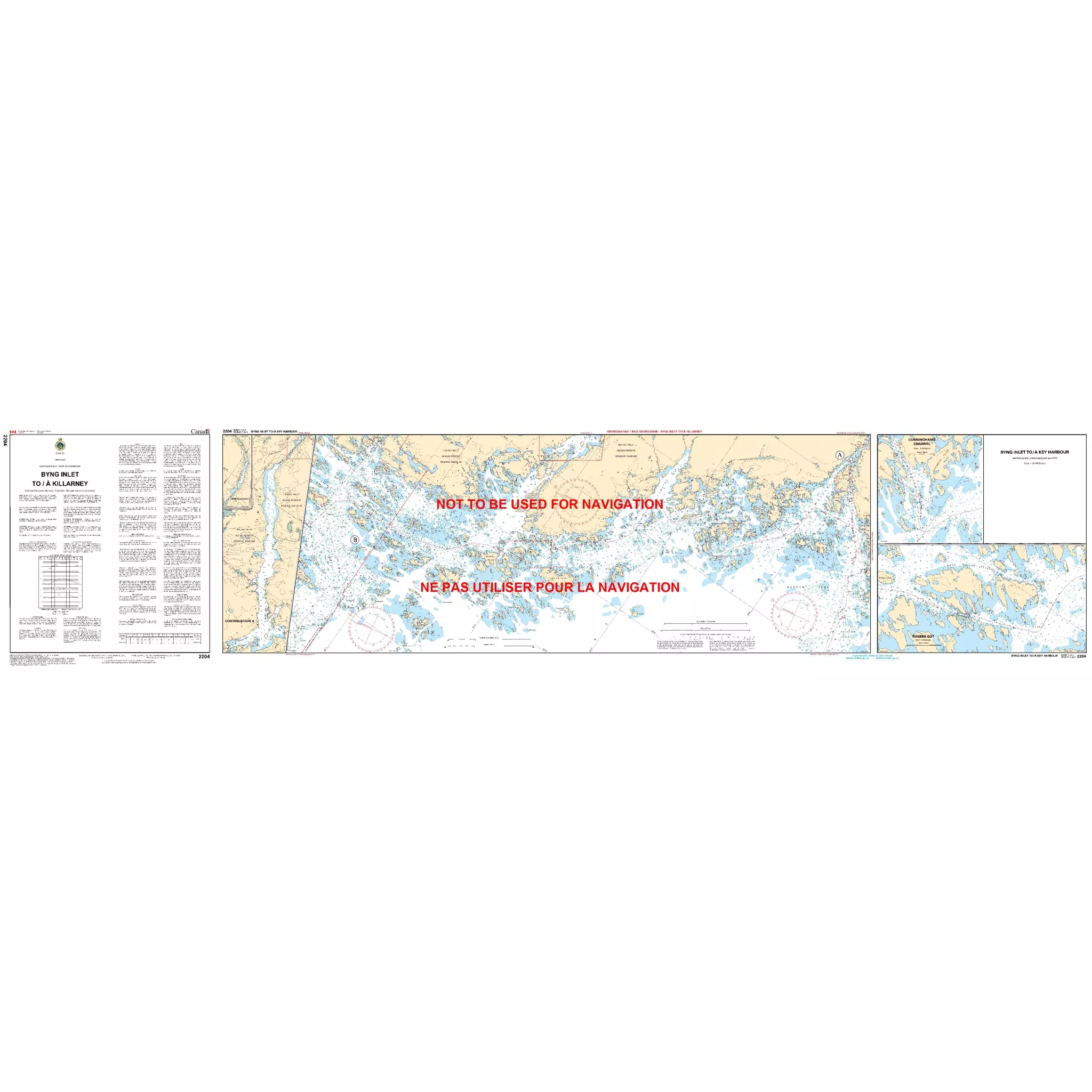 Byng Inlet to Killarney Chart