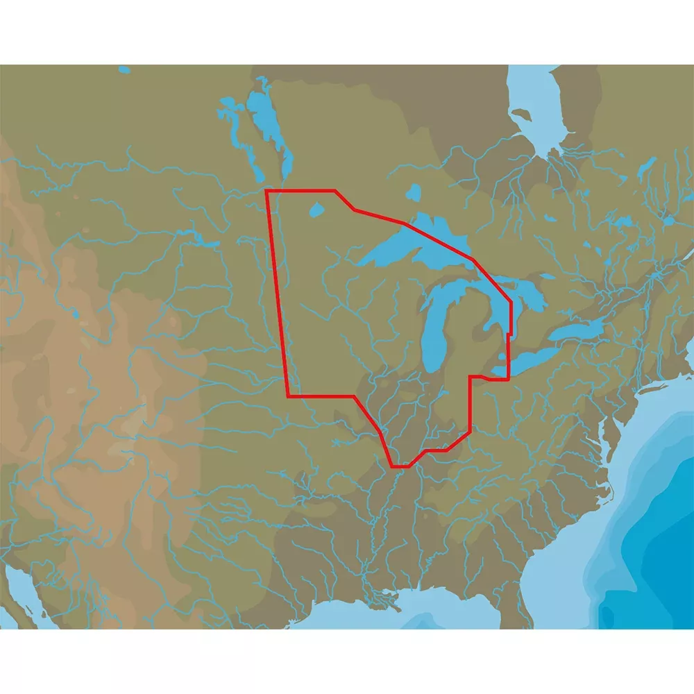 C-MAP 4D Lakes NA-D072 North Central [M-NA-D072-MS]
