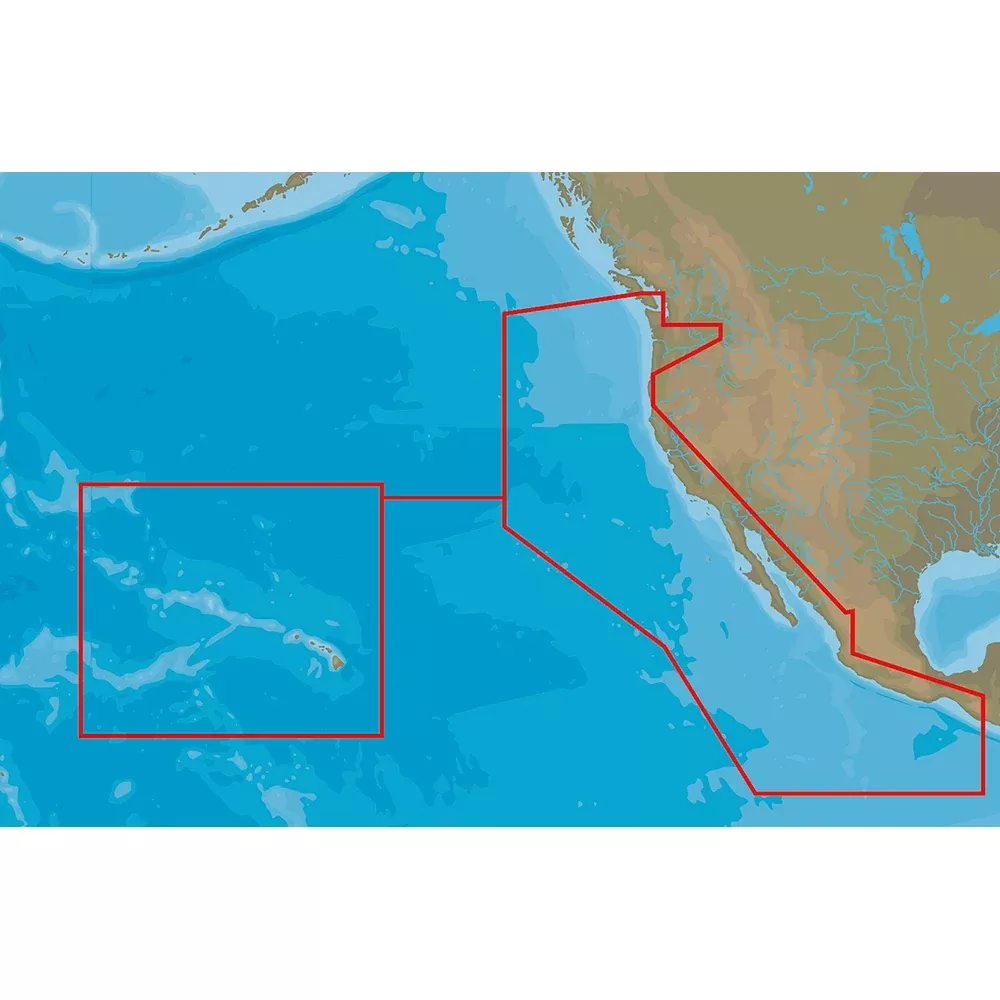 C-MAP 4D NA-D024 - USA West Coast & Hawaii - Full Content [M-NA-D024-MS]