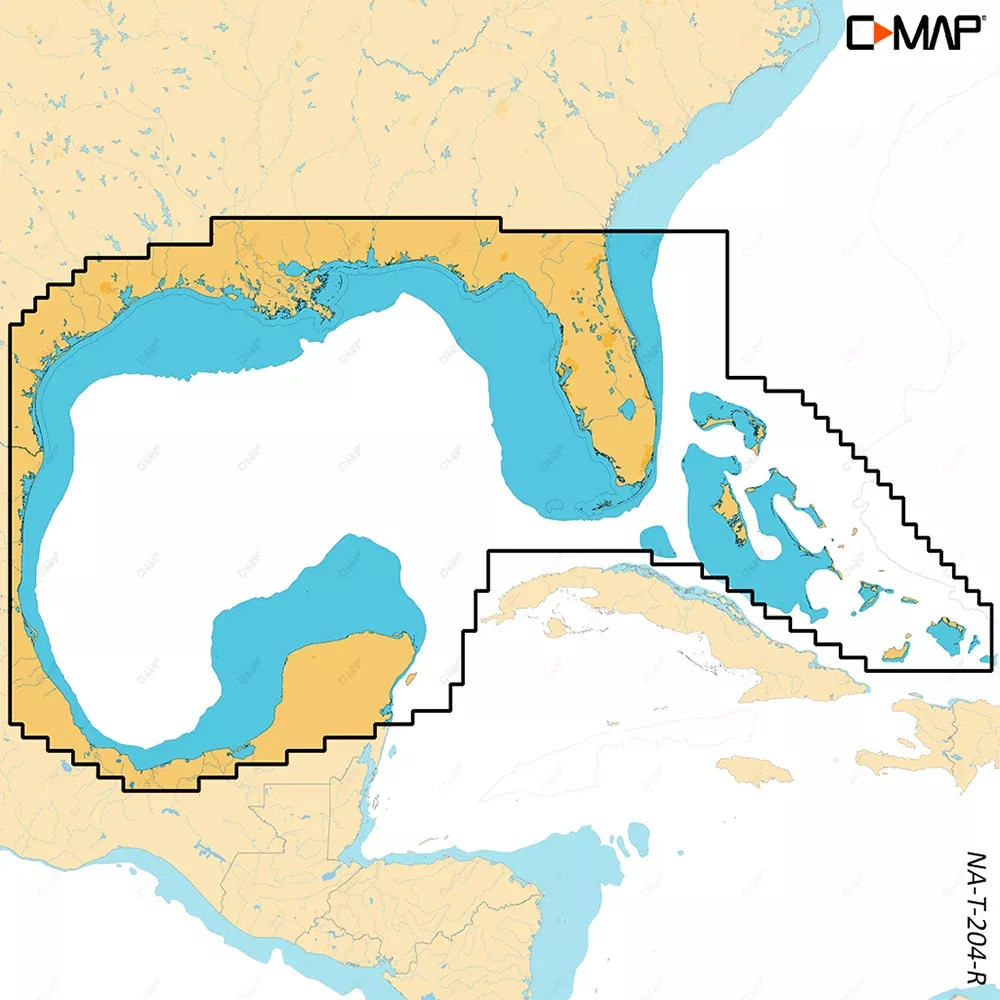 C-MAP REVEAL X - Gulf of MexicoBahamas [M-NA-T-204-R-MS]