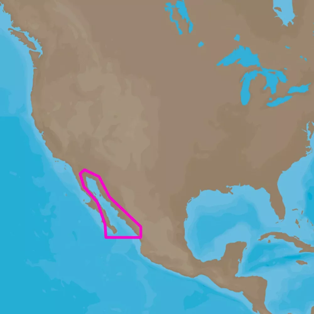 C-MAP4D NA-D950 Gulf of Califonia , Mexico [M-NA-D950-MS]
