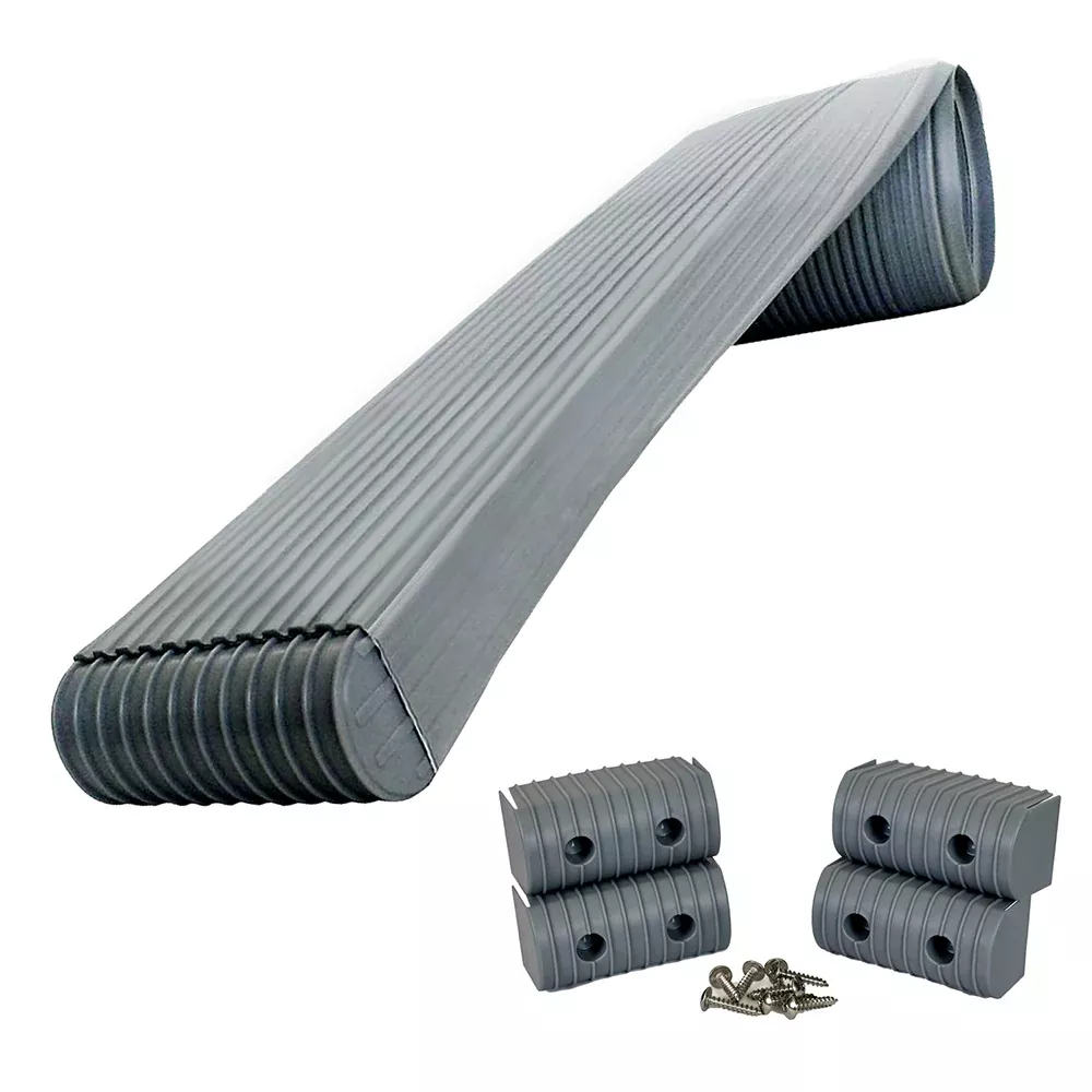 Caliber BunkWrap Kit - Grey 16' x 2" x 4" Roll + 4 Caps + HRDW Roll + 4 EndcapsStainless Steel Hardware [23050]