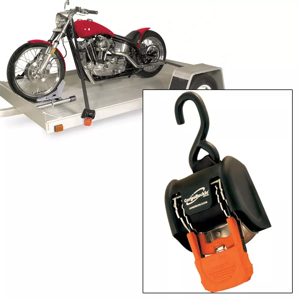 CargoBuckle G3 Retractable Ratchet Tie-Down – 2″ x 72″ – Pair[F18800]