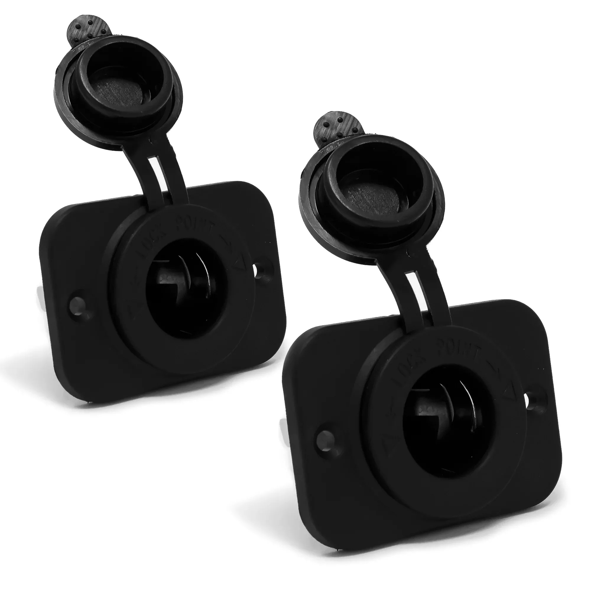 Cigarette Lighter Socket Panel, 12V, 2-Pack