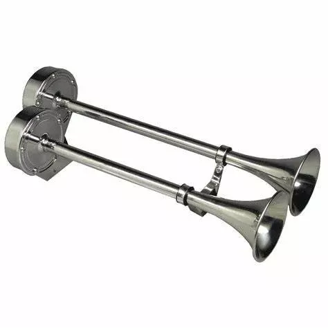 Deluxe Dual Trumpet Horn (Stainless)