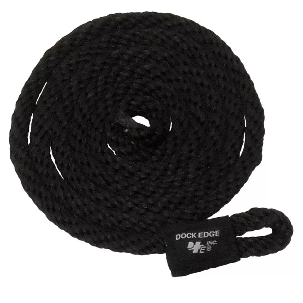 Dock Edge Fender Line - 3/8" x 5' - Black - 2-Pack [DE91566F]