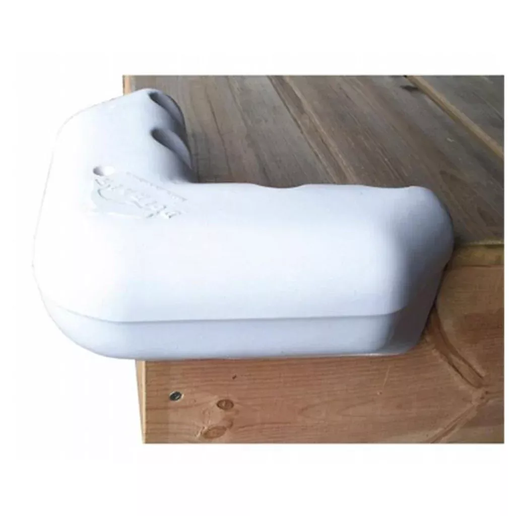 Dockedge Corner Bumper- White 9" x 9"