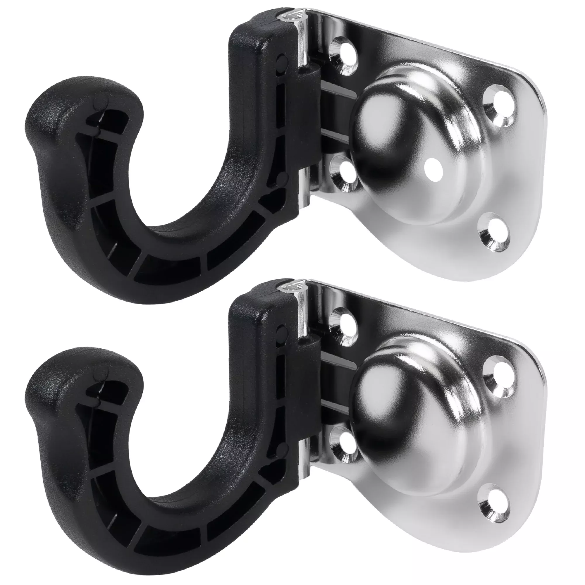 Folding Pole Storage Holder for Hooks & Paddles, 2-Pack