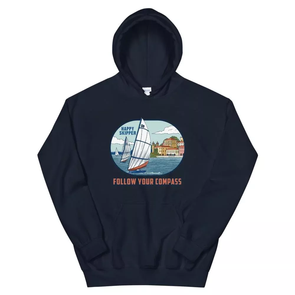 Follow Your Compass™ Chill Sail Design Unisex Hoodie