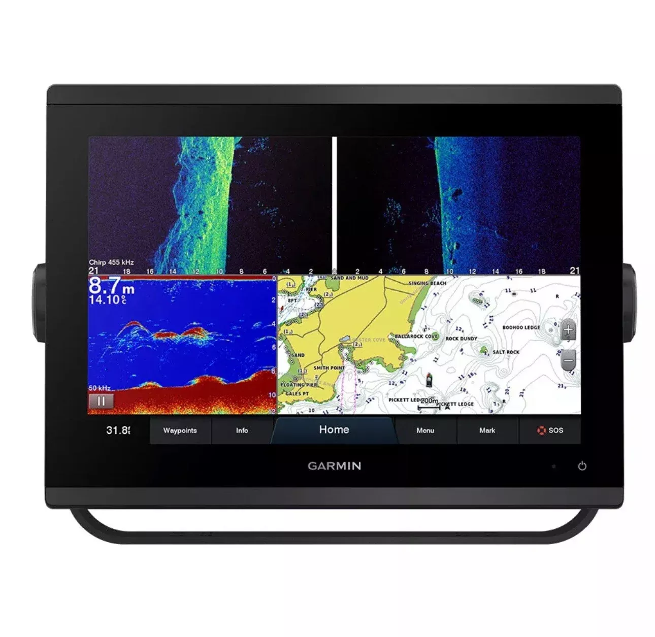 Garmin GPSMAP 1223xsv Combo GPS Fishfinder Radar Sonar 1223 XSV TOUCHSCREEN