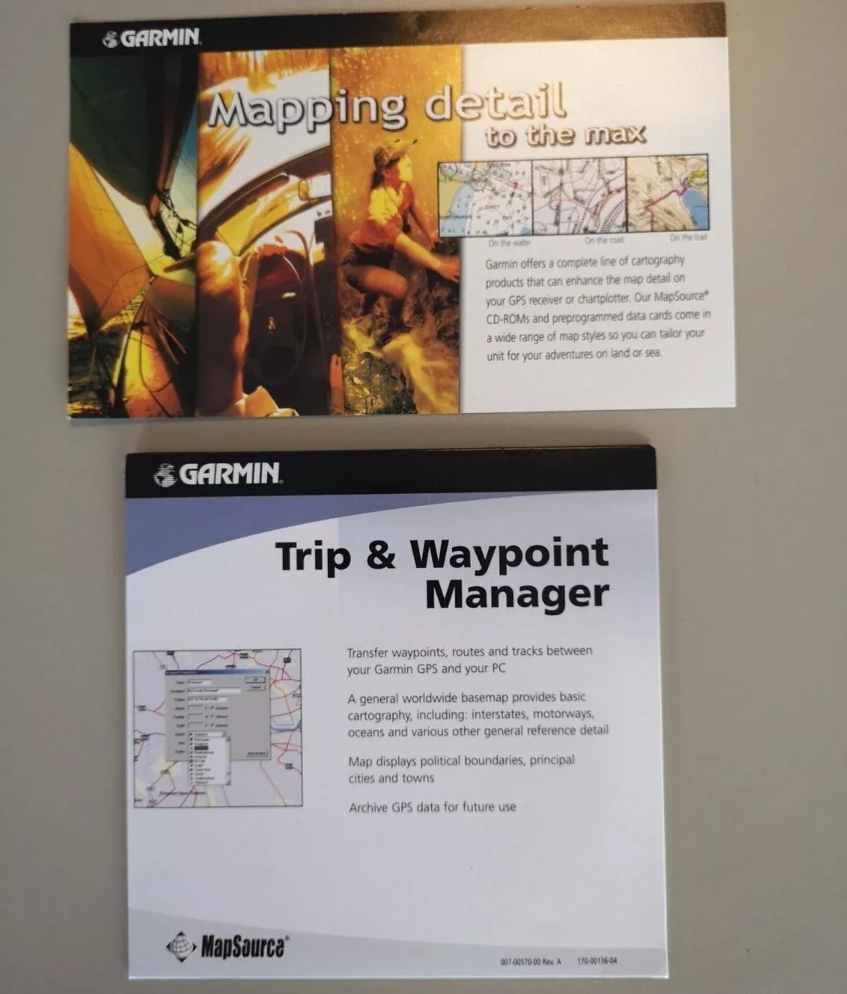 GARMIN MapSource Trip & Waypoint Manager