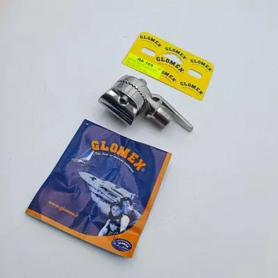 Glomex RA 165 Stainless Swivel Mount For GPS VHF Cable For Rails Of 22 And 25 Mm