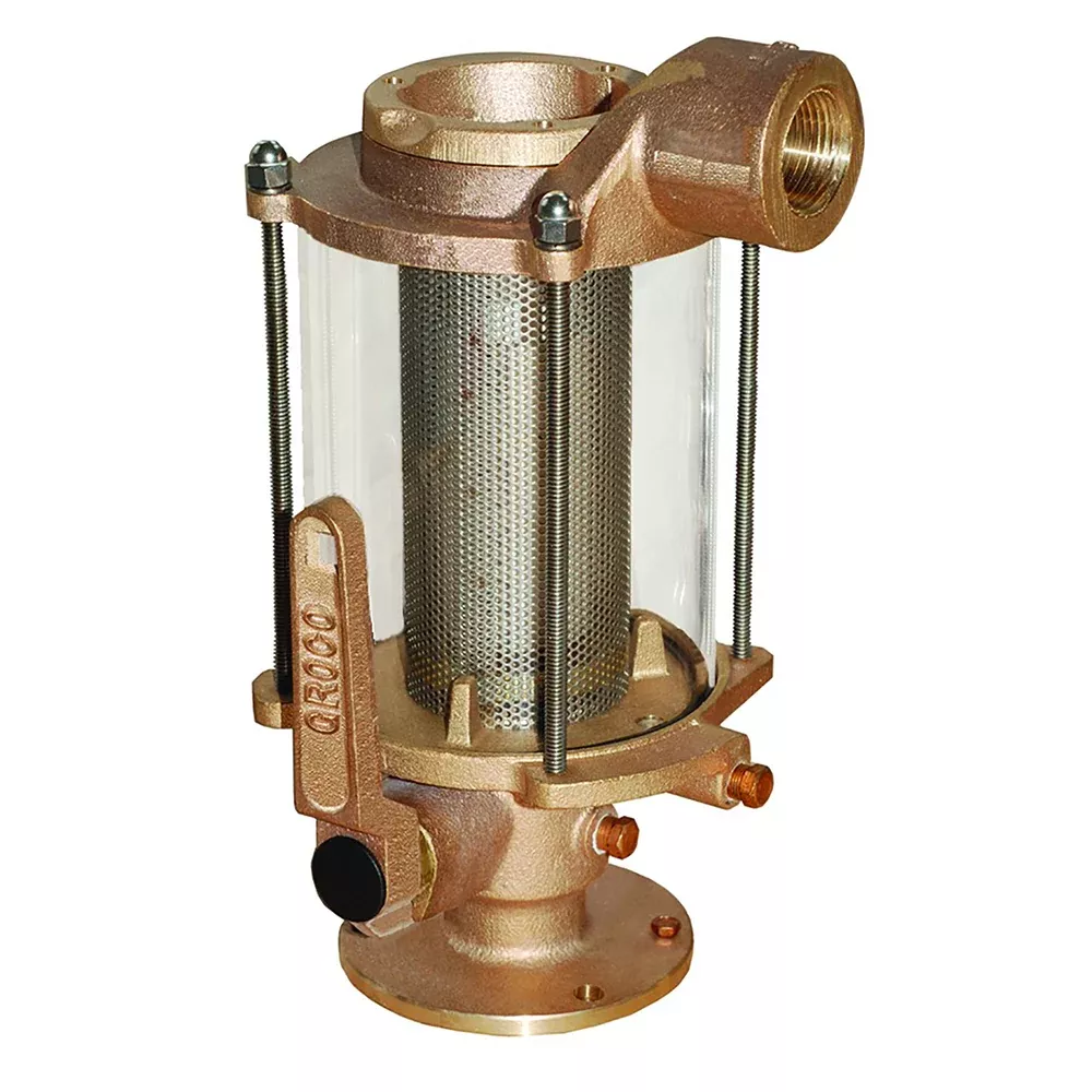 GROCO 3/4" Ball Valve/SeacockRaw Water Strainer Combo [BVS-750]