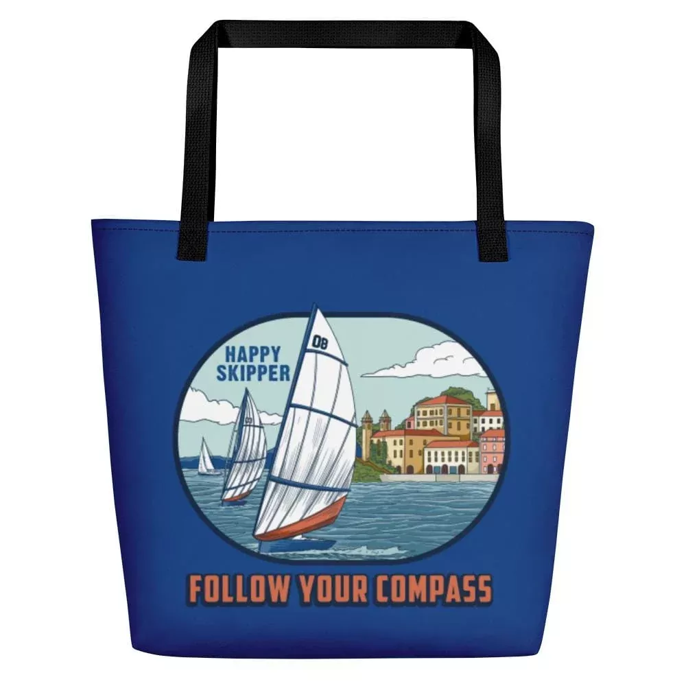 Happy Skipper™ Chill Sail Design Beach Bag