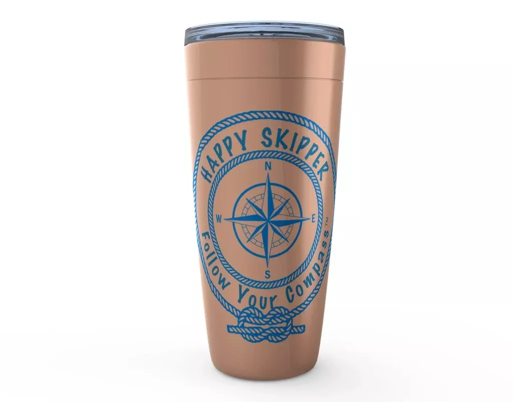 Happy Skipper Follow Your Compass™ Viking Tumblers