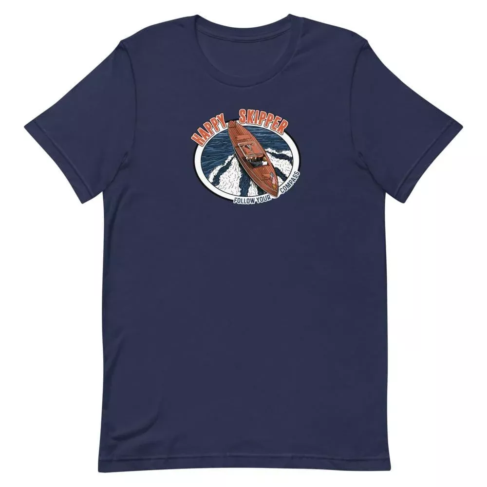 Happy Skipper™ Motor Launch Short-Sleeve Unisex T-Shirt