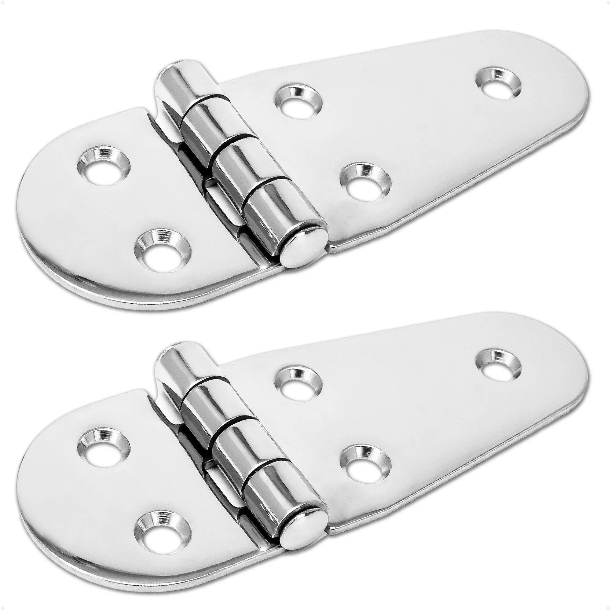 Hatch Hinge 4-1/16" x 1-1/2", AISI 316 Stainless Steel, 2-Pack