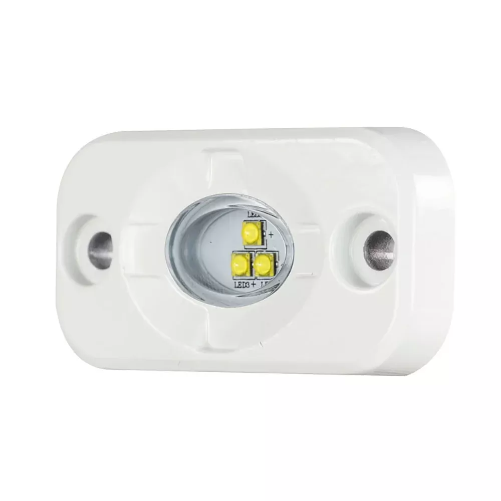 HEISE Marine Auxiliary Accent Lighting Pod - 1.5" x 3" - White/White [HE-ML1]