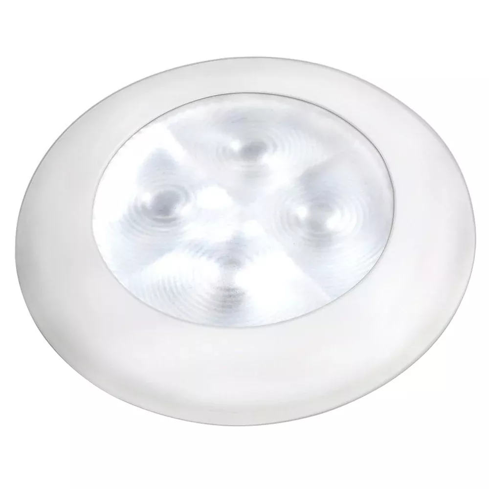 Hella Marine Courtesy Light - Warm White w/White Rim [980500741]