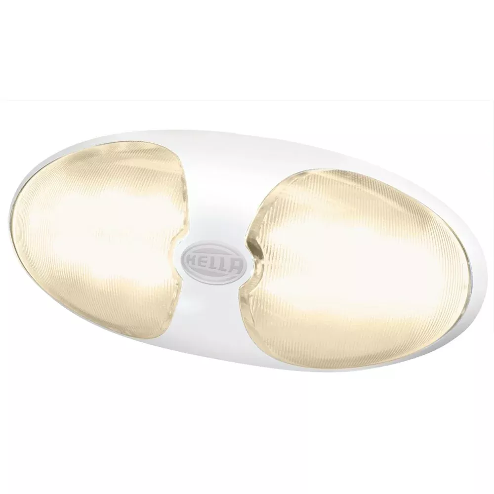 Hella Marine DuraLED 12 Interior/Exterior Lamp - Warm White LED - White Housing [959700701]