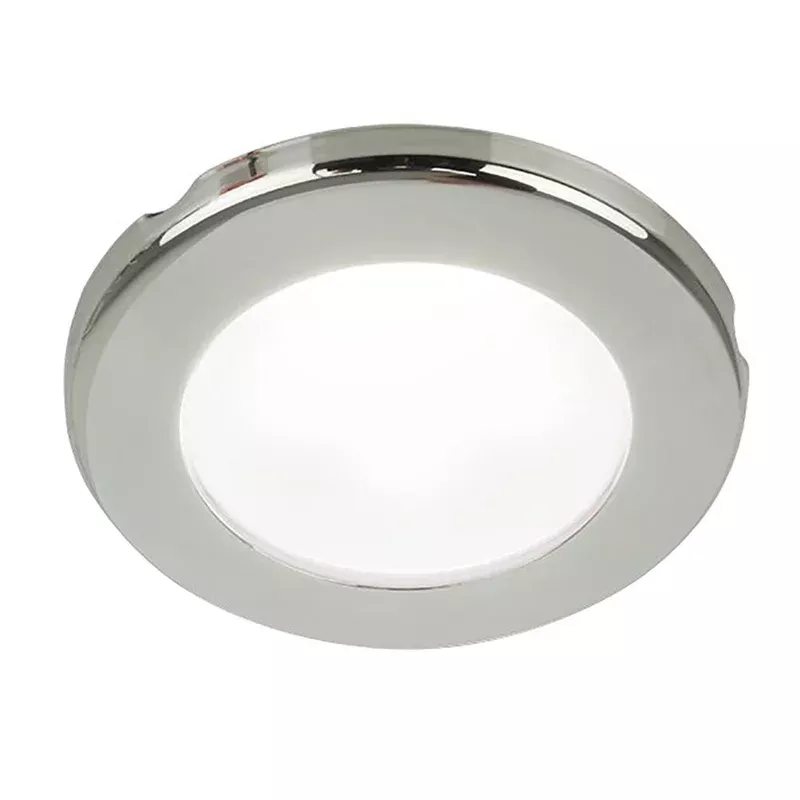 Hella Marine EuroLED 75 3" Round Screw Mount Down Light - White LED - Stainless Steel Rim - 24V [958110121]