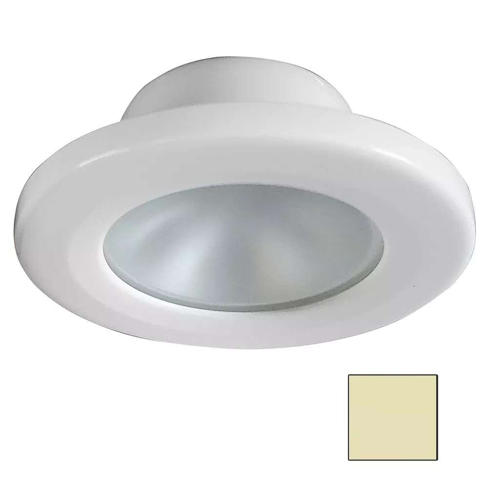 i2Systems Apeiron Screw Mount Light - Round - Warm White/White Finish [APL-2W-30K-PW31]