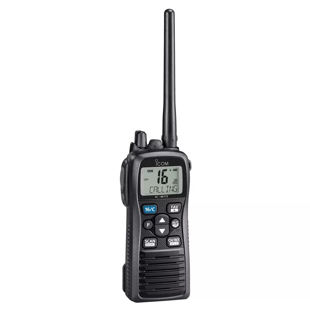 Icom IC-M73 PLUS Handheld VHF Marine Radio w/Active Noise CancellingVoice Recording - 6W [M73 PLUS 71 USA]